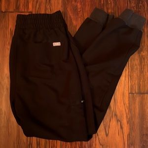 FIGS Zamora High Waist Black Jogger
